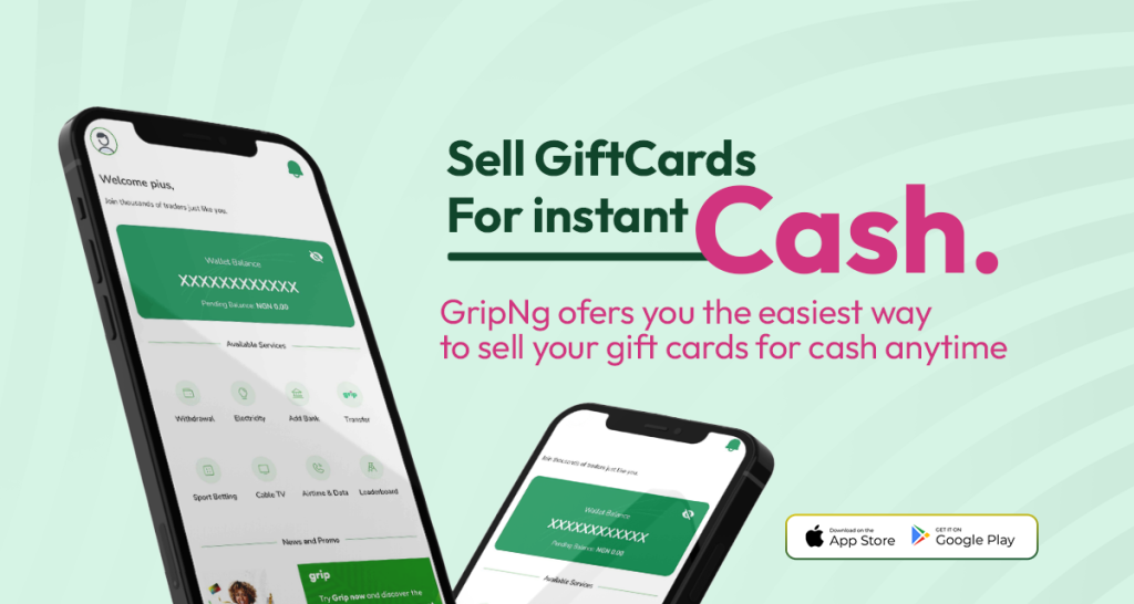 sell giftcards on Grip