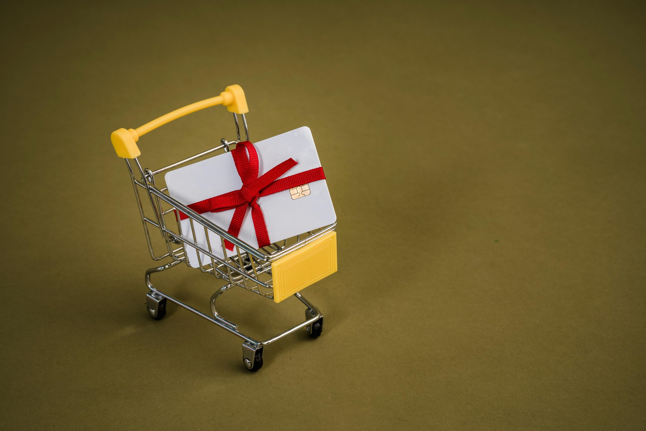 gift card selling in a cart
